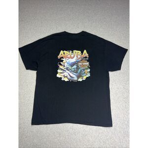 Vintage Harley Davidson Gildan Tag‎ Aruba One Happy Island Shirt Men's XL